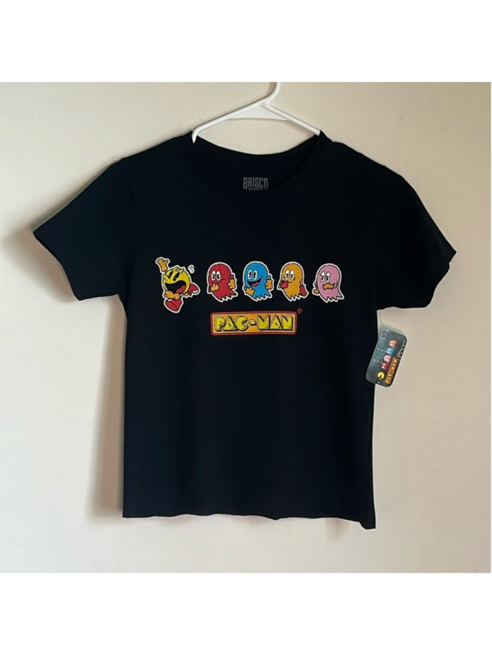 BLACK PAC-MAN CUT-OFF T-SHIRT ✨✨✨